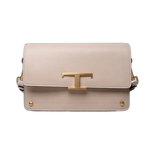 T Timeless Foldover-Top Shoulder Bag
