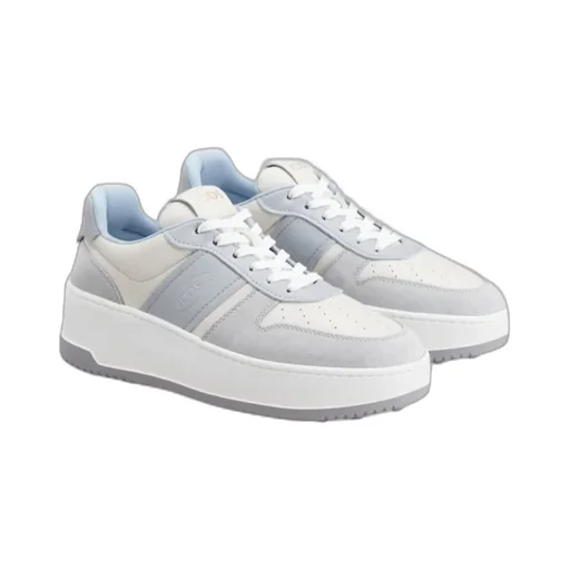 Round-Toe Lace-Up Sneakers