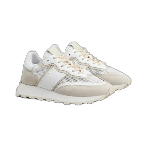 Panelled Round Toe Sneakers