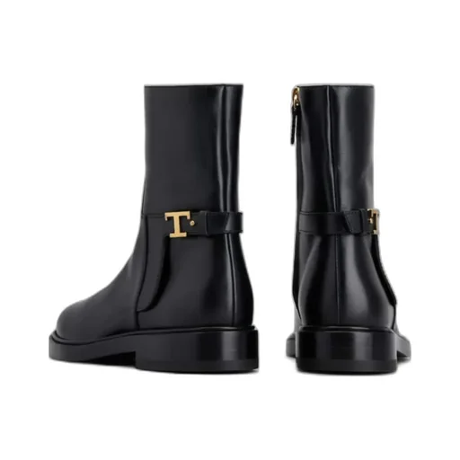 Logo Plaque Ankle Boots