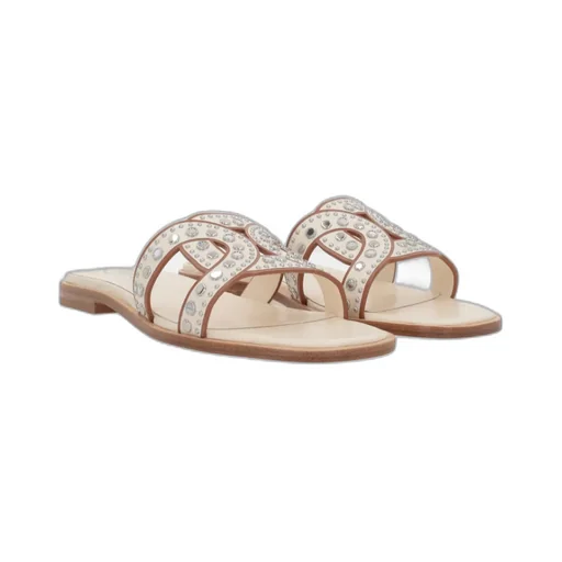 Studded Slip-On Sandals