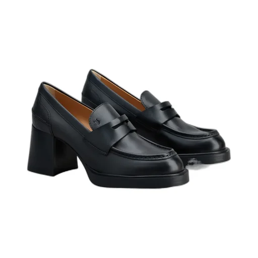 Logo Debossed Almond Toe Pumps