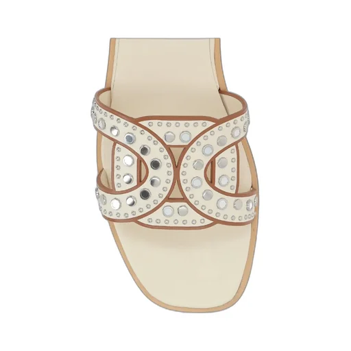 Studded Slip-On Sandals