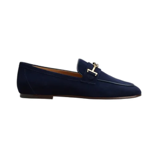 Logo Plaque Almond Toe Loafers