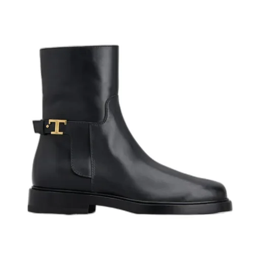 Logo Plaque Ankle Boots