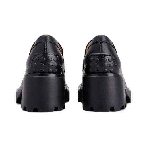 Logo-Buckle Almond Toe Loafers