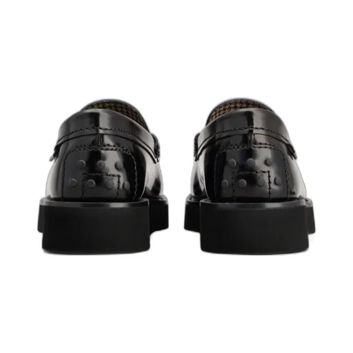 Penny-Slot Round-Toe Loafers