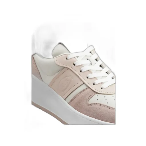 Round-Toe Lace-Up Sneakers