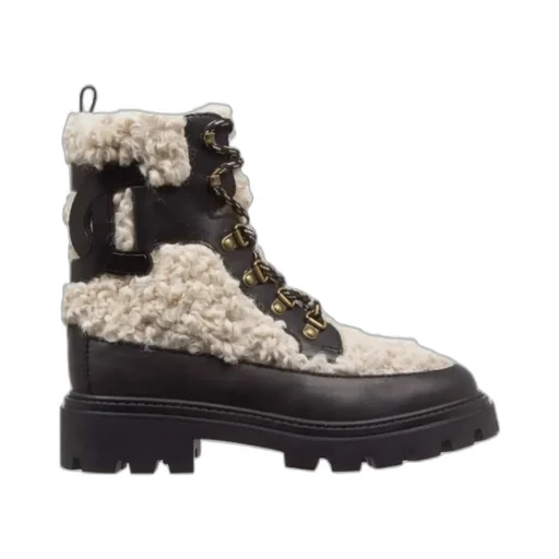 Teddy Lace-Up Ankle Boots