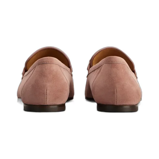 Logo Plaque Almond Toe Loafers