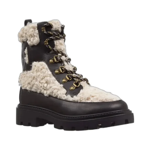 Teddy Lace-Up Ankle Boots