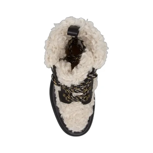 Teddy Lace-Up Ankle Boots