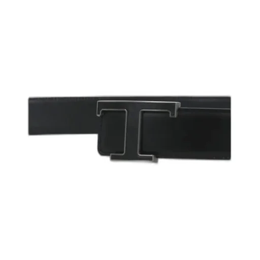 Logo Plaque Buckled Belt