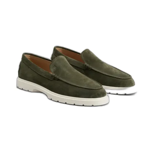 Logo Embossed Slip-On Loafers