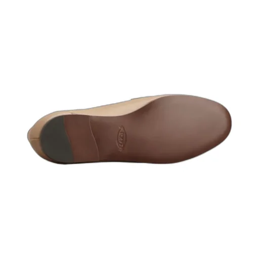 Logo Plaque Almond Toe Loafers