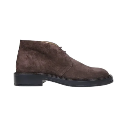 Desert Round Toe Lace-Up Boots