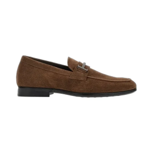 Penny-Straps Suede Loafers