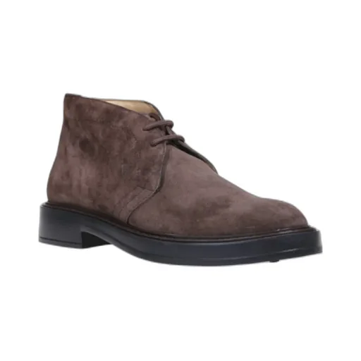 Desert Round Toe Lace-Up Boots