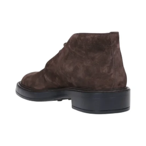 Desert Round Toe Lace-Up Boots