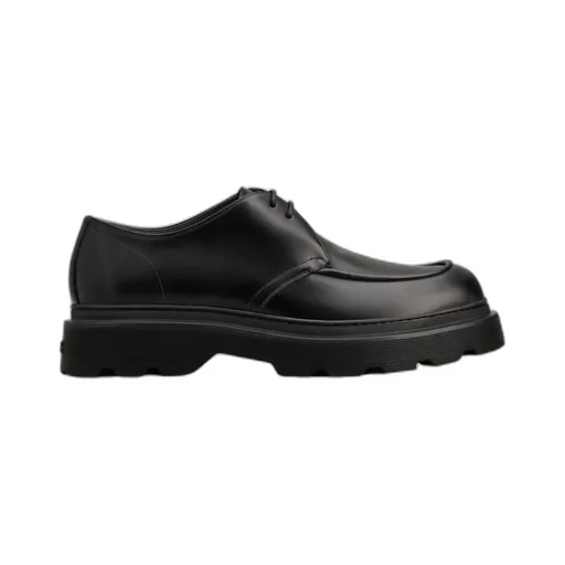 Round Toe Lace-Up Derby Shoes