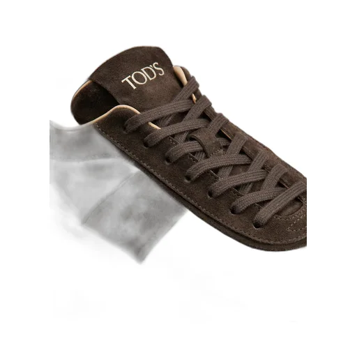 Almond-Toe Lace-Up Sneakers