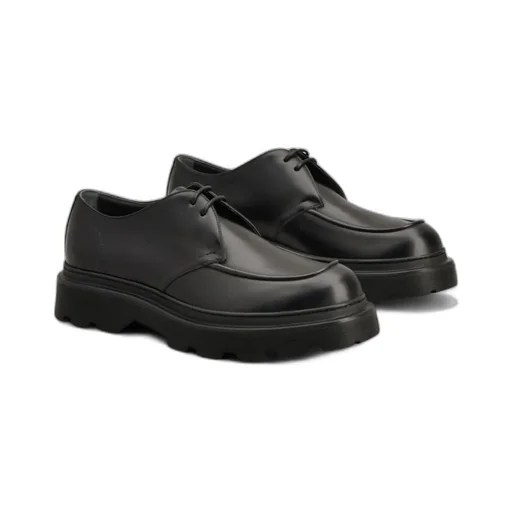 Round Toe Lace-Up Derby Shoes
