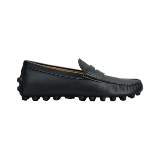 Penny-Slot Leather Loafers
