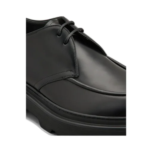 Round Toe Lace-Up Derby Shoes