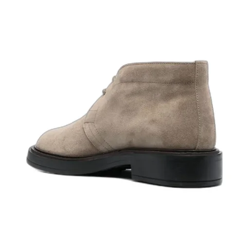 Desert Round Toe Lace-Up Boots