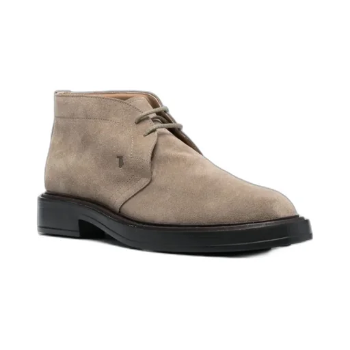 Desert Round Toe Lace-Up Boots