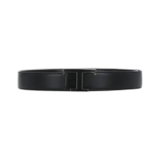 Logo Plaque Buckled Belt