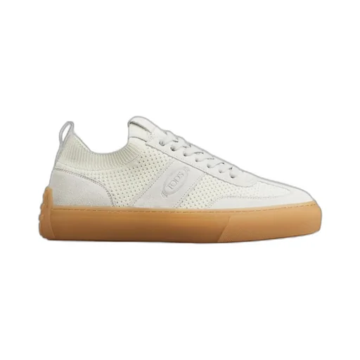 Panelled Lace-Up Sneakers