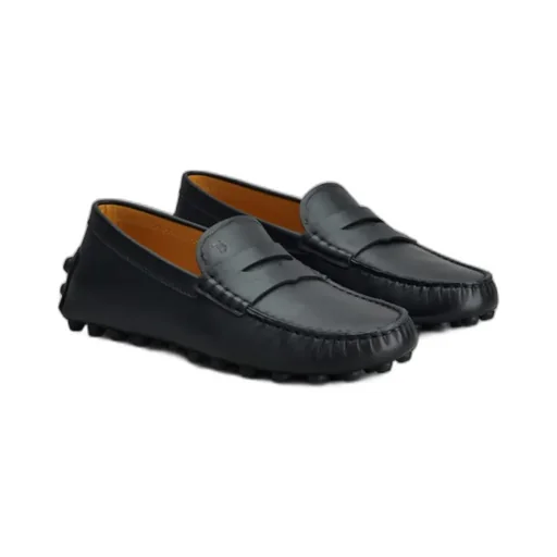 Penny-Slot Leather Loafers