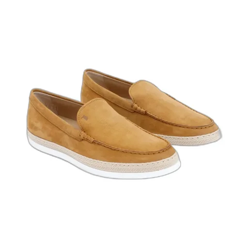 Logo Embossed Slip-On Loafers