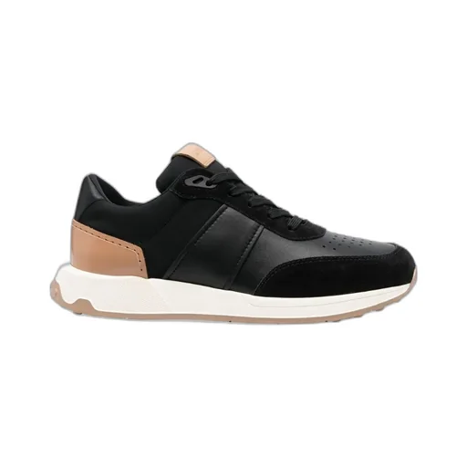 Panelled Lace-Up Sneakers
