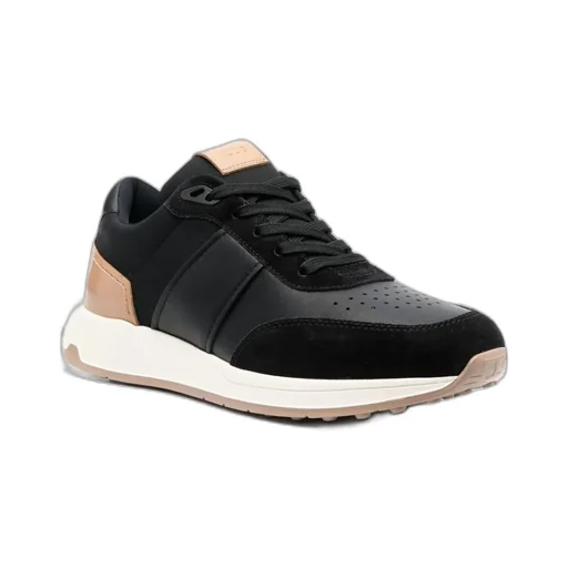 Panelled Lace-Up Sneakers