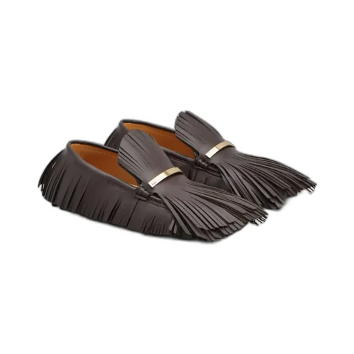 Fringed Slip-On Loafers