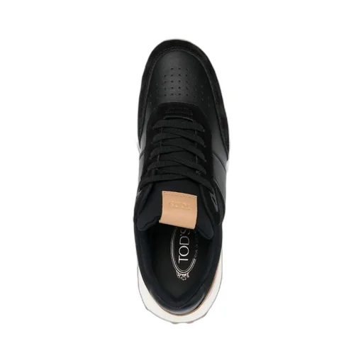 Panelled Lace-Up Sneakers