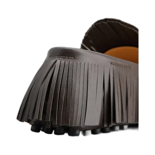 Fringed Slip-On Loafers