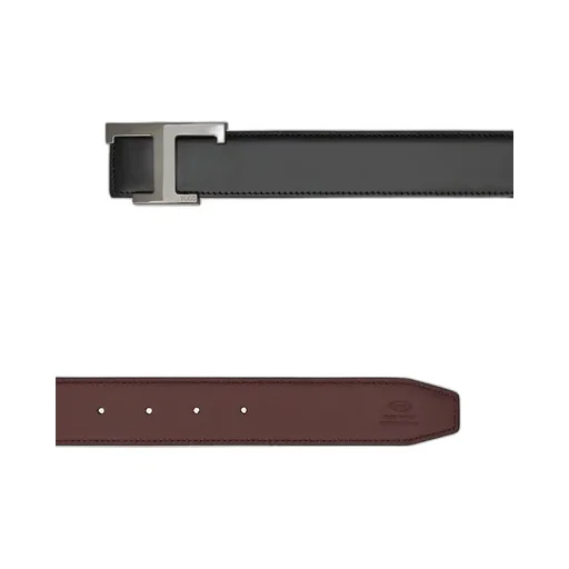 Reversible Logo Plaque Buckle Belt