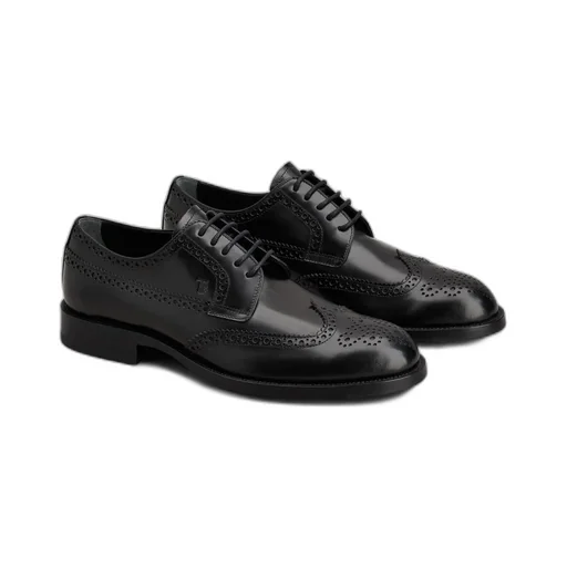 Round Toe Lace-Up Brogues