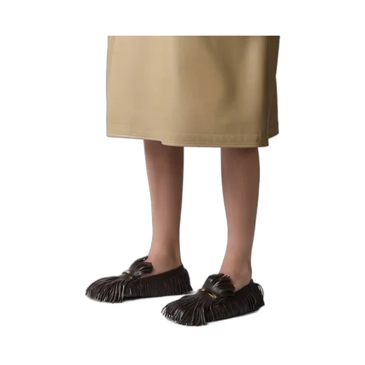 Fringed Slip-On Loafers