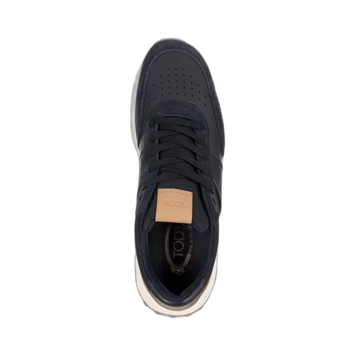 Panelled Lace-Up Sneakers