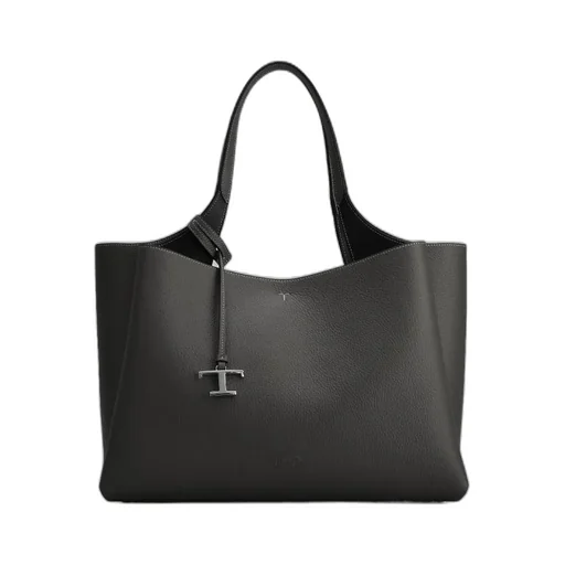 T Timeless Logo Plaque Medium Tote Bag