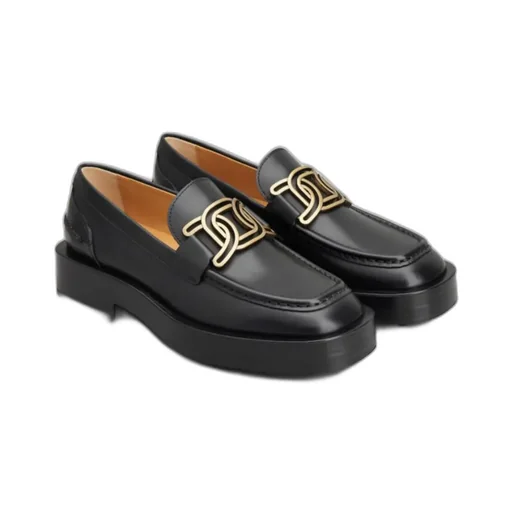 Kate Logo Plaque Loafers