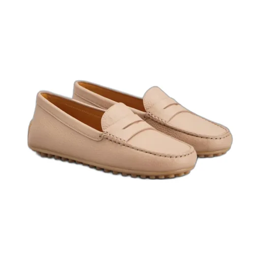 Gommino Round Toe Slip-On Loafers
