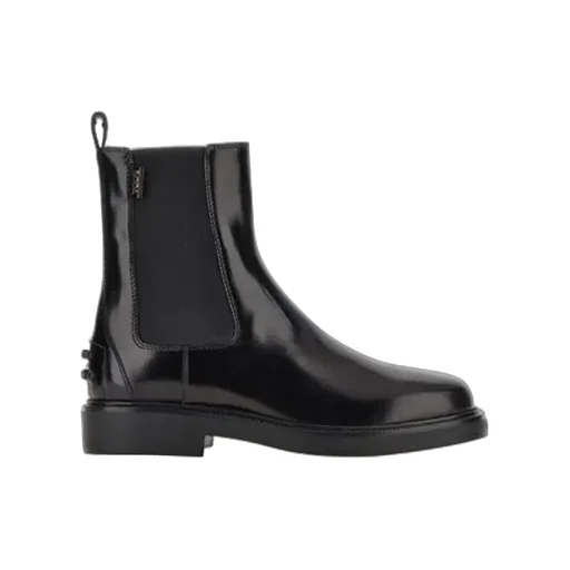 Logo Patch Ankle Boots
