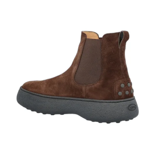 Flatform Round-Toe Ankle Boots