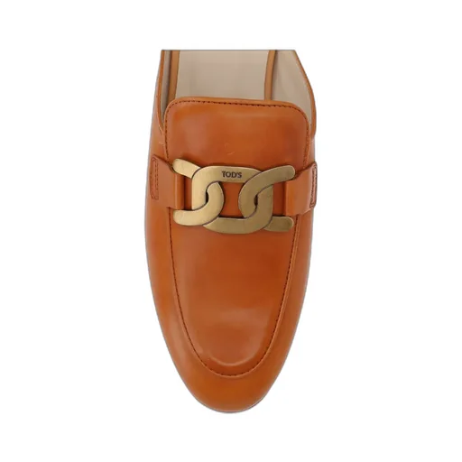 Chain-Link Leather Mules