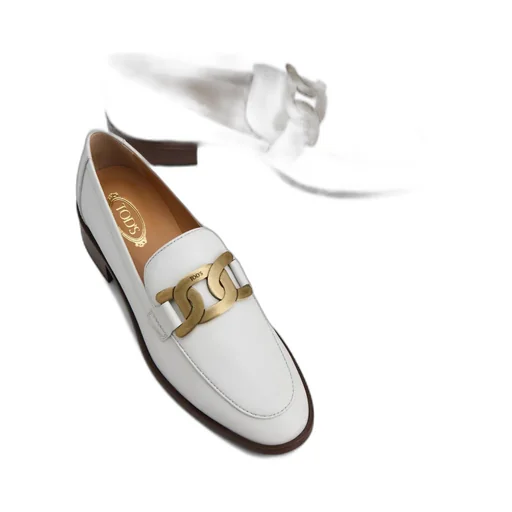 Chain-Link Detail Loafers